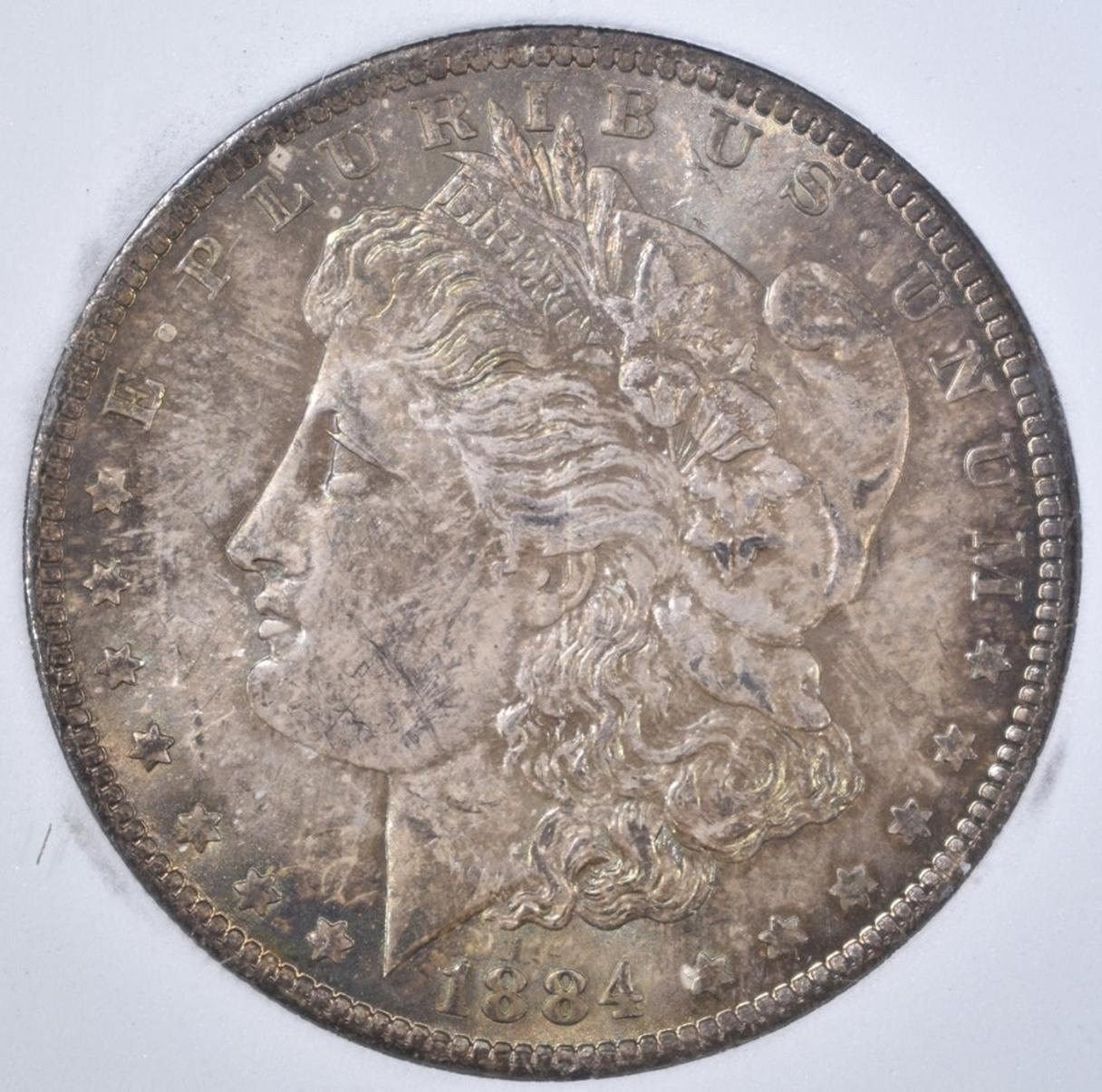 1884-O MORGAN DOLLAR  OBCS SUPERB GEM