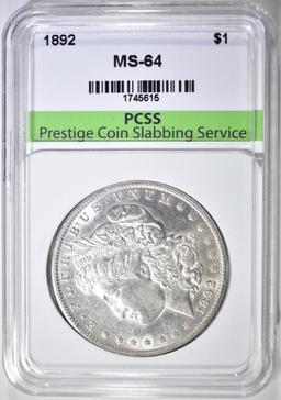 1892 MORGAN DOLLAR PCSS CH BU