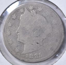 1885 LIBERTY NICKEL, AG THE KEY TO THE SERIES