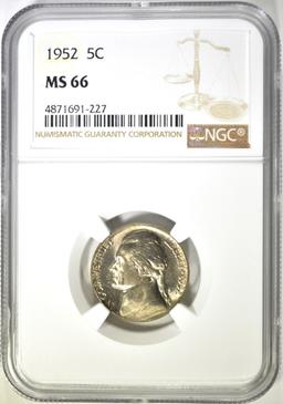 1952 NGC MS 66 JEFFERSON NICKEL