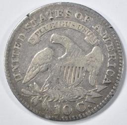 1827 BUST DIME FINE