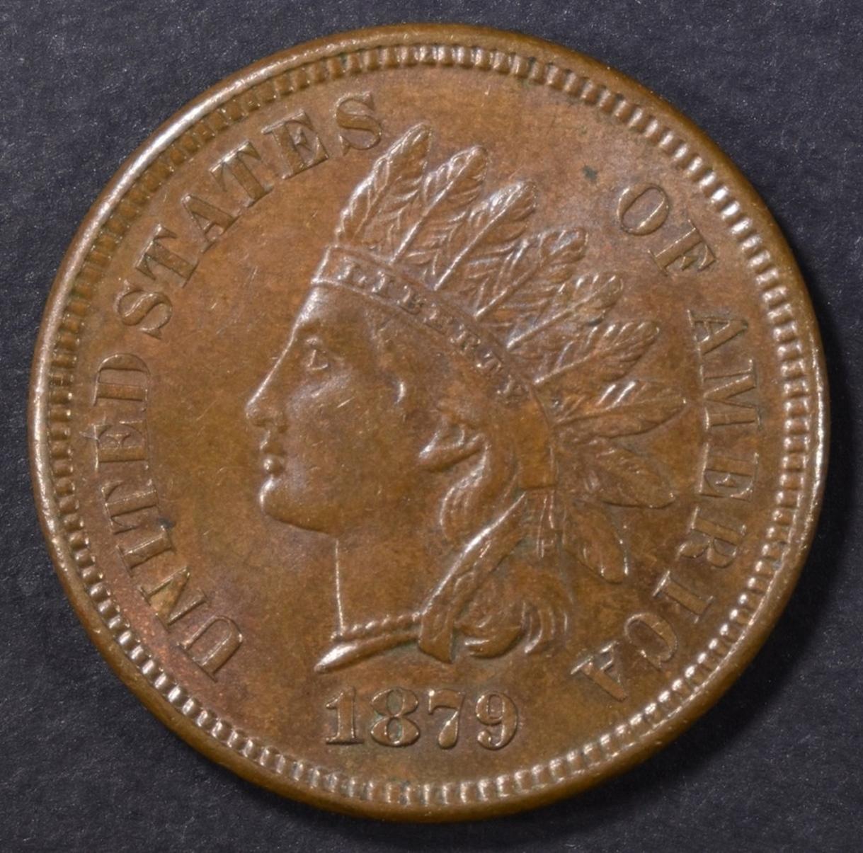 1879 INDIAN CENT AU/BU