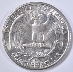 1932-S WASHINGTON QUARTER, CH AU