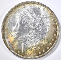 1890-O MORGAN DOLLAR, CH BU