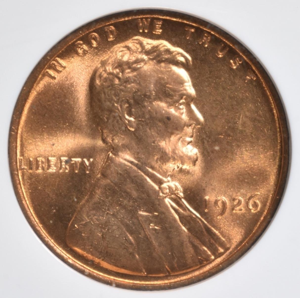 1926 LINCOLN CENT NGC MS-65 RD