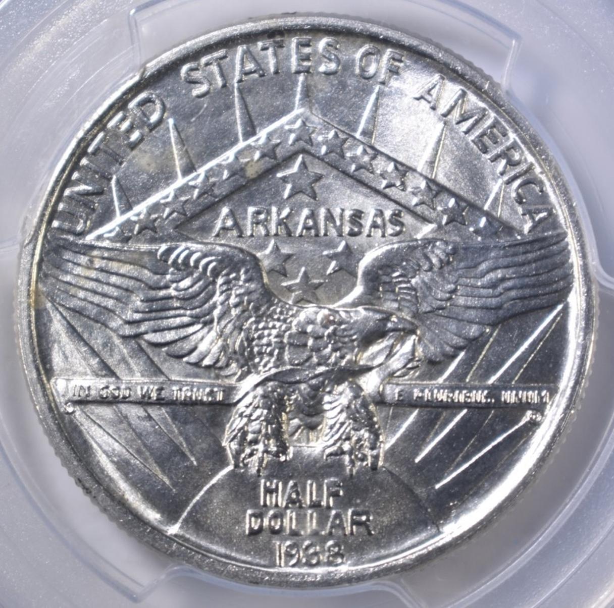 1938 ARKANSAS COMMEM HALF DOLLAR  PCGS MS-64