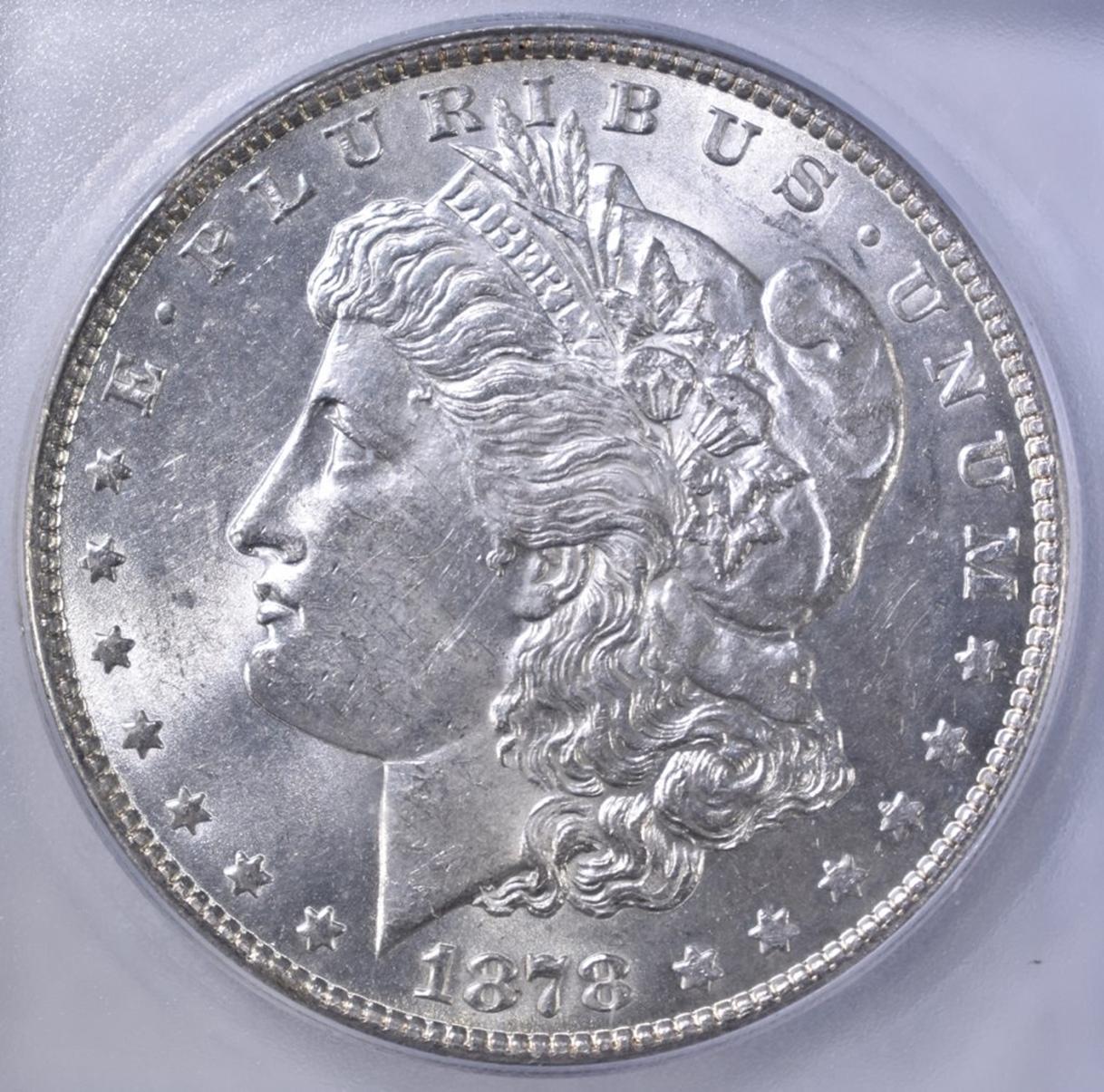 1878 7TF REV OF 79 MORGAN DOLLAR  ICG MS-62