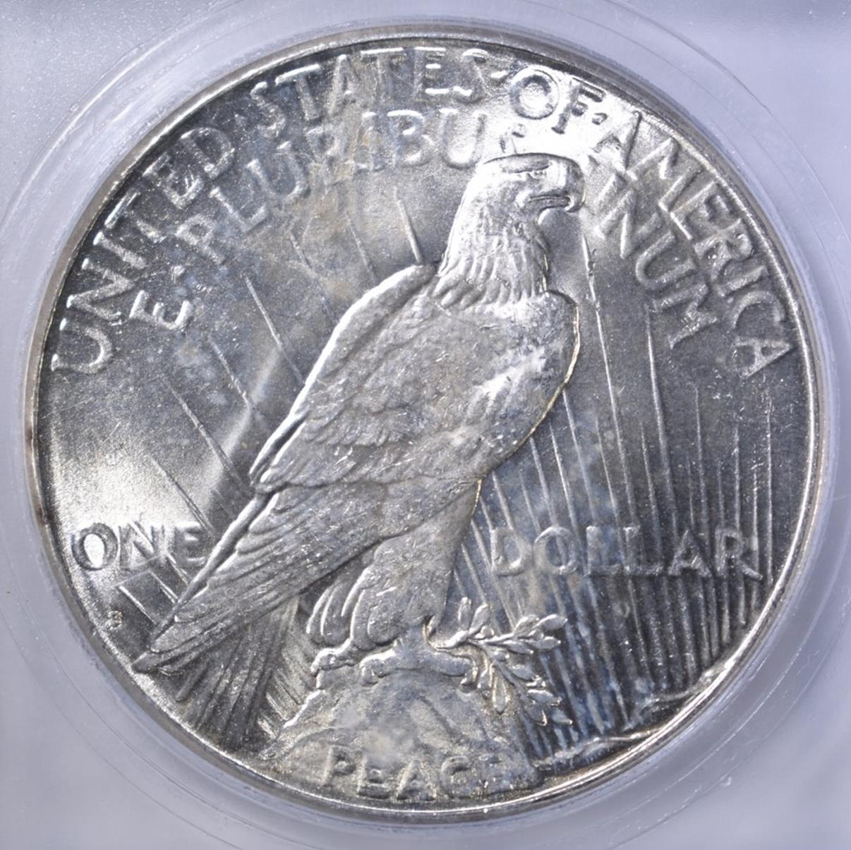 1928-S PEACE DOLLAR  ICG MS-63