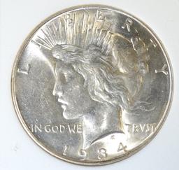 1934-D PEACE DOLLAR, WHSG CH BU