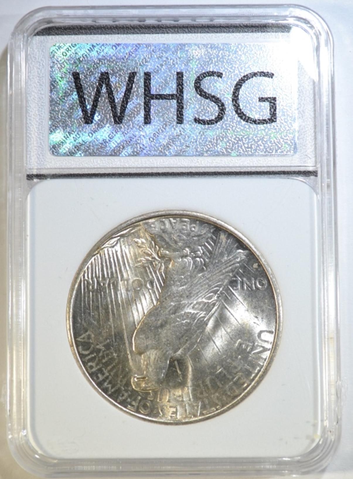 1934-D PEACE DOLLAR, WHSG CH BU