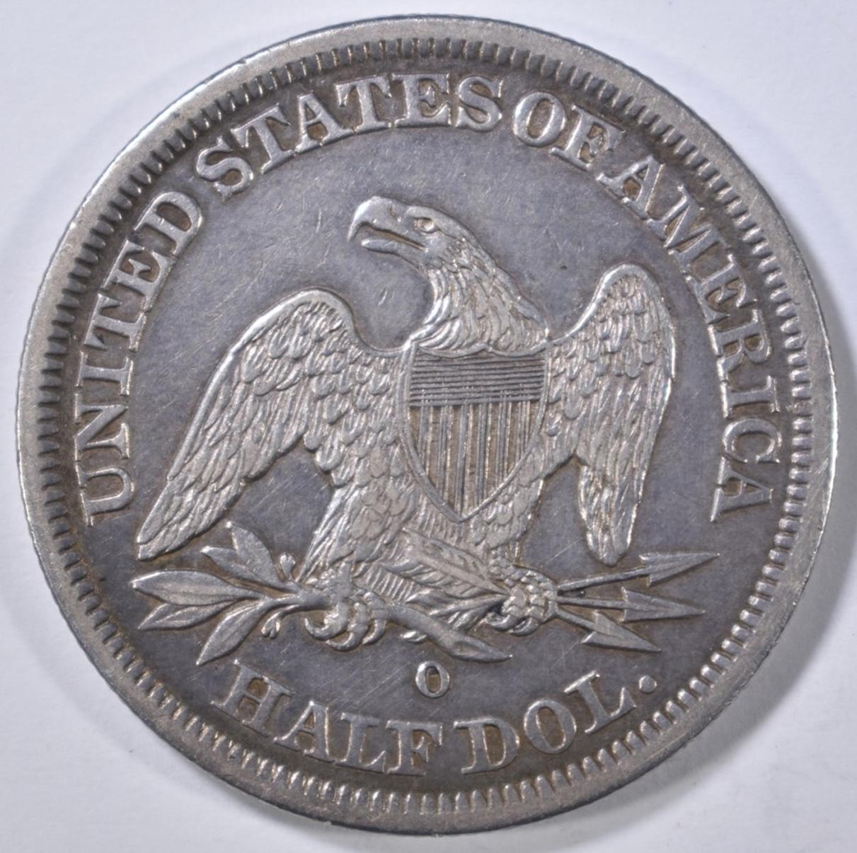 1843-O SEATED LIBERTY HALF DOLLAR XF/AU