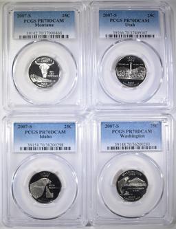 4-2007-S STATE QUARTERS, PCGS PR-70 DCAM