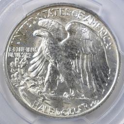 1944 WALKING LIBERTY HALF DOLLAR, PCGS MS-64