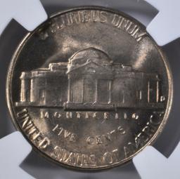 1950-D JEFFERSON NICKEL, NGC MS-66 5FS