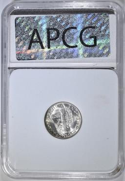 1944 MERCURY DIME, SUPERB GEM+ BU