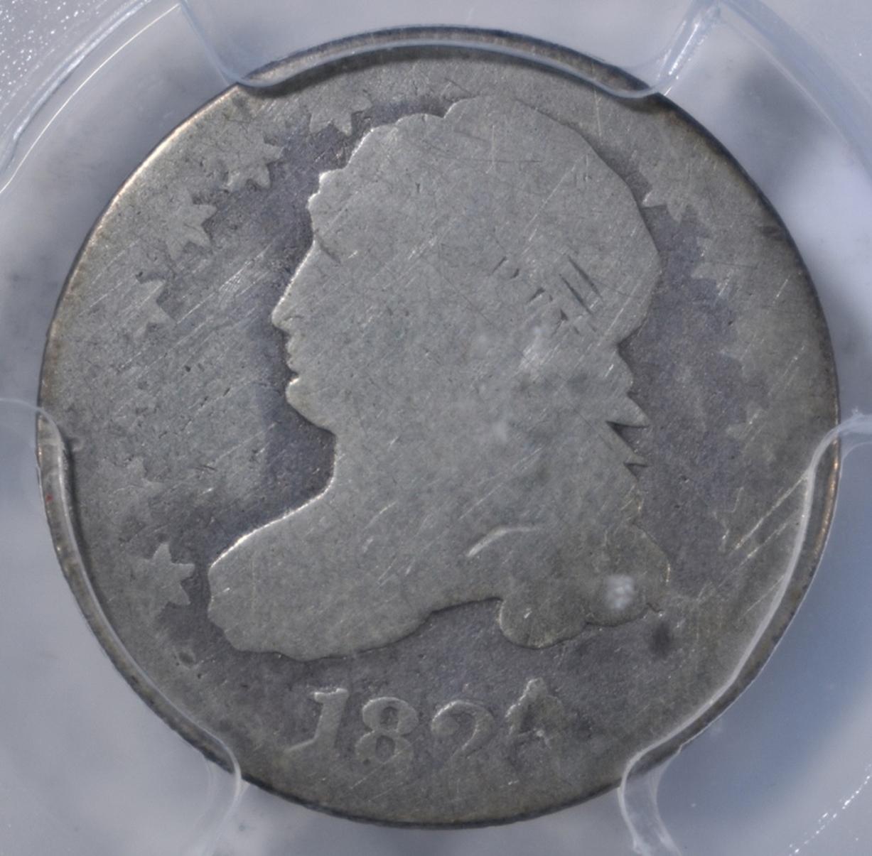 1824/2 BUST DIME PCGS AG-3