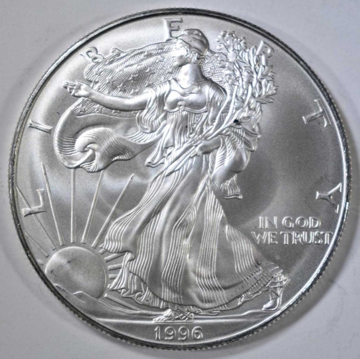 BU 1996 AMERICAN SILVER EAGLE