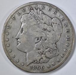 1890-CC MORGAN DOLLAR, VG