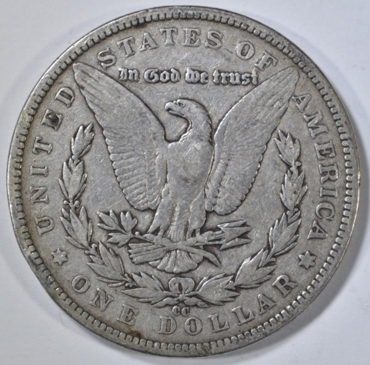 1890-CC MORGAN DOLLAR, VG