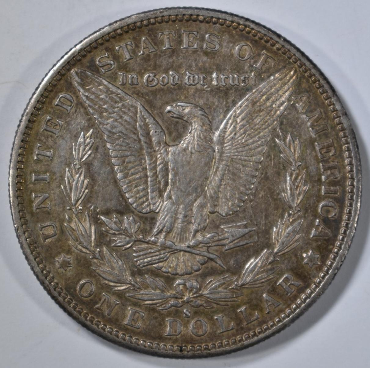 1889-S MORGAN DOLLAR XF/AU TONED