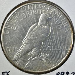 1934-S PEACE DOLLAR, AU/BU