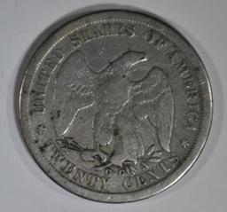 1875-CC 20 CENT PIECE VG