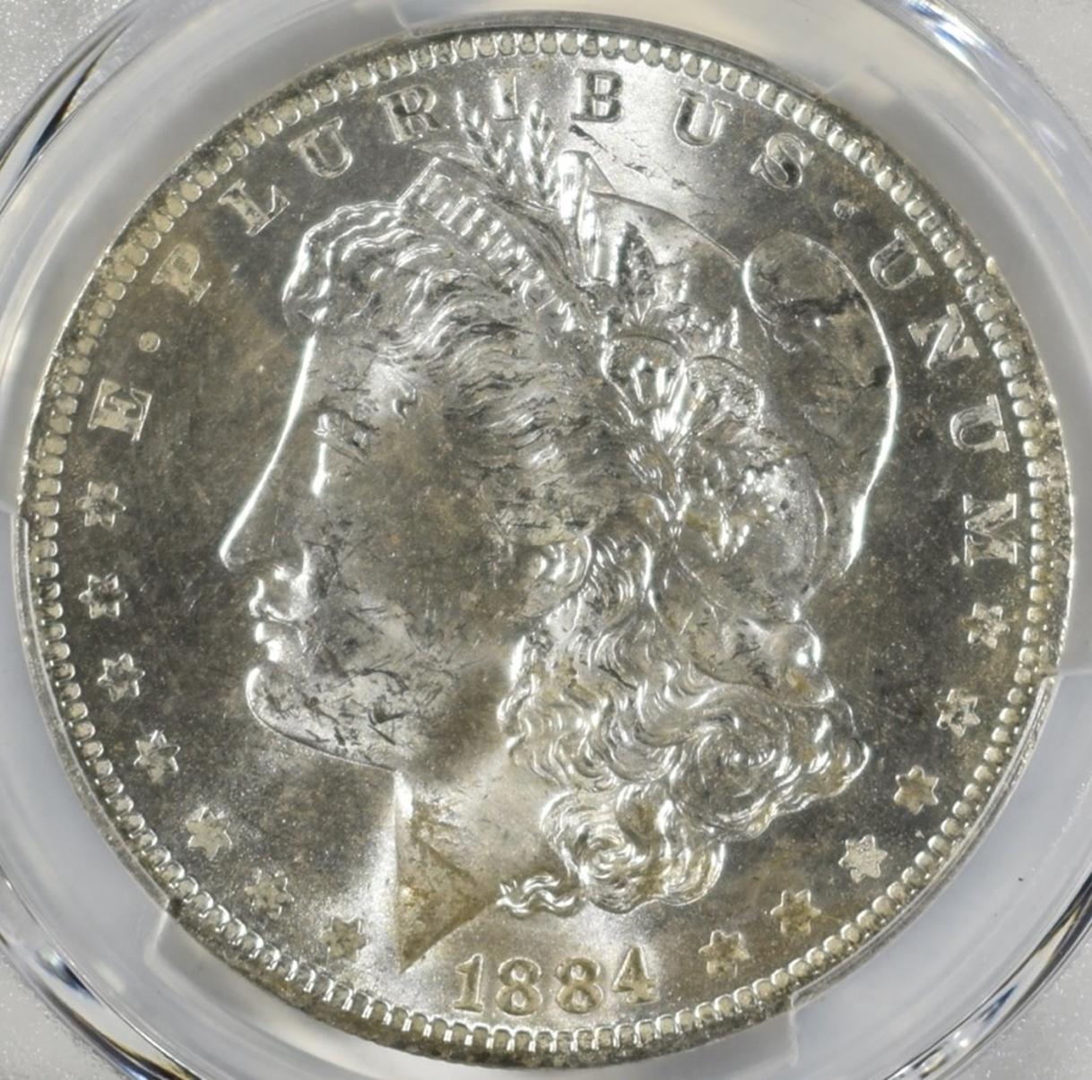 1884-O MORGAN DOLLAR  PCGS MS-63