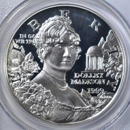 1999-P DOLLY MADISON $ PCGS PR-69 DCAM