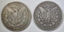 1894-O VF & 78 7TF FINE MORGAN DOLLARS