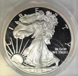 2016-W SILVER EAGLE ANACS PR-70 DCAM FIRST DAY