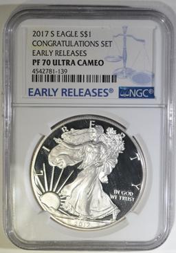 2017-S ASE NGC PF-70 ULTRA CAMEO