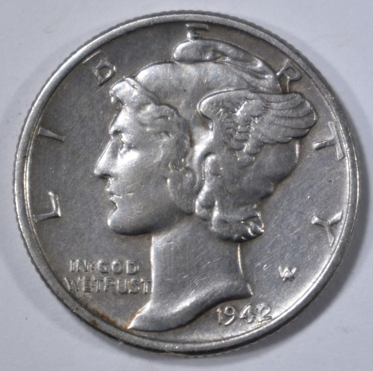 1942/1 MERCURY DIME  CH AU