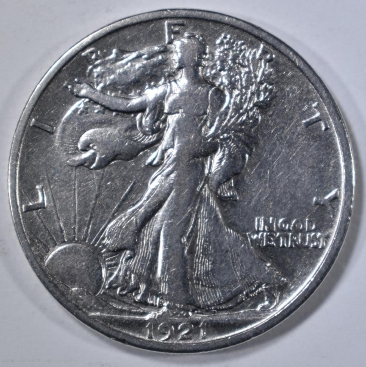 1921-S WALKING LIBERTY HALF DOLLAR  XF