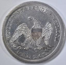1846 SEATED DOLLAR  AU/BU