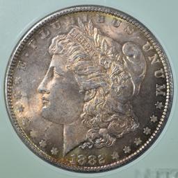 1882 MORGAN DOLLAR  NTC SUPERB GEM