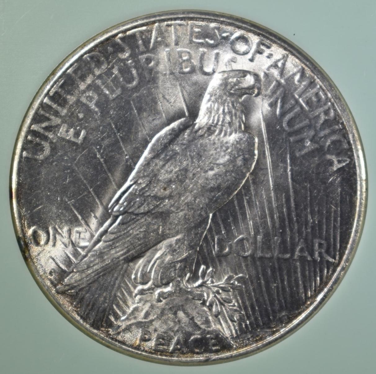 1923-S PEACE DOLLAR  NTC SUPERB GEM