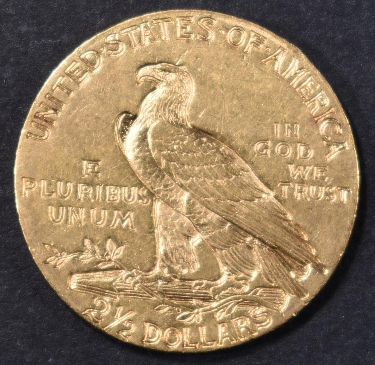 1910 $2.5 GOLD INDIAN  CH BU