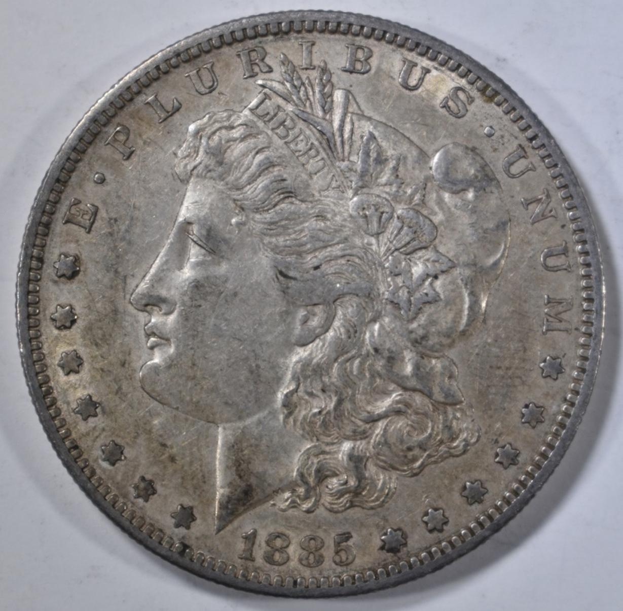 1885-S MORGAN DOLLAR XF