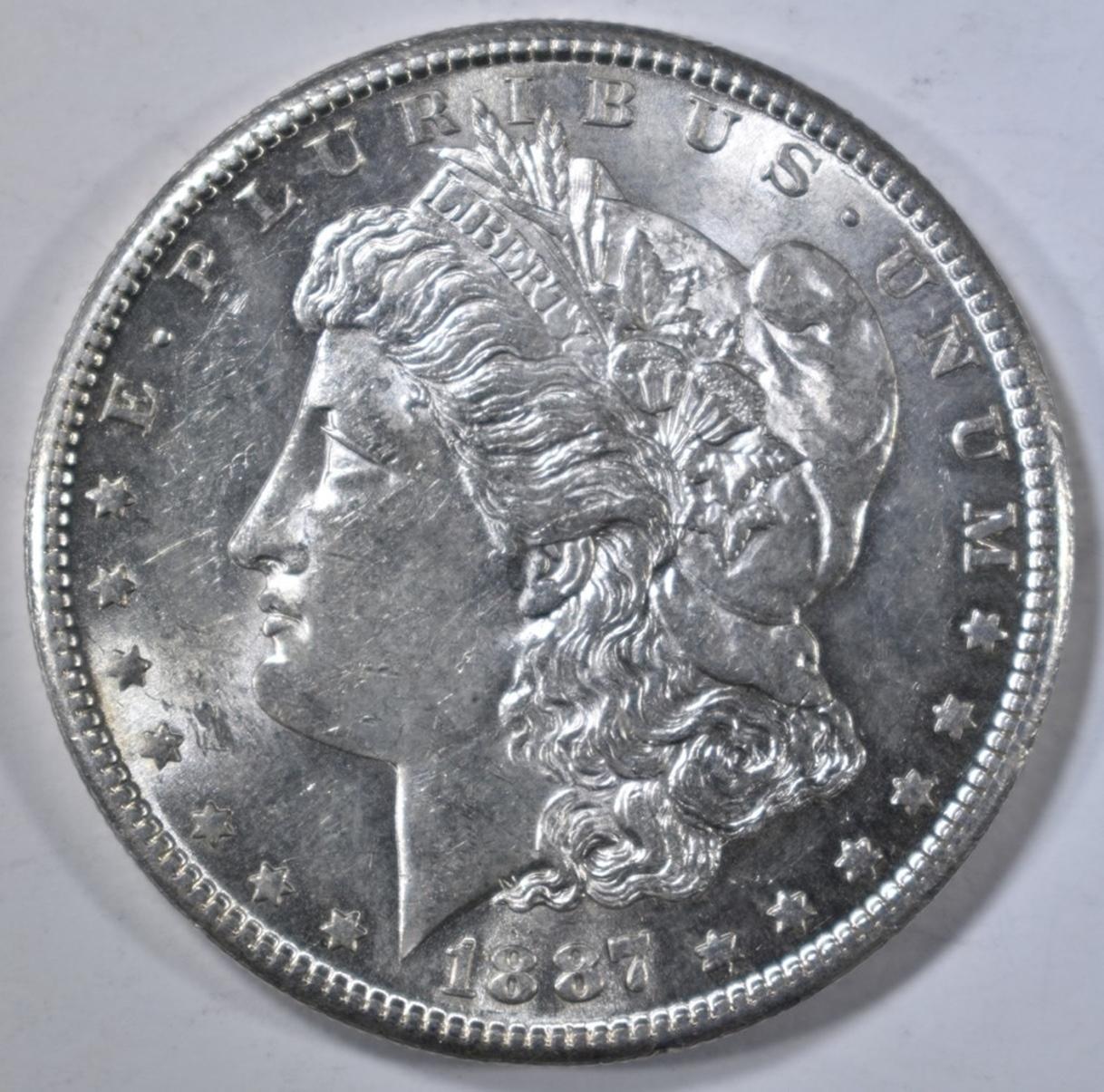 1887-S MORGAN DOLLAR BU