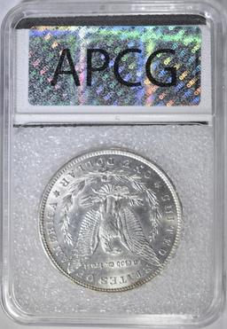 1886-O MORGAN DOLLAR, APCG CH BU