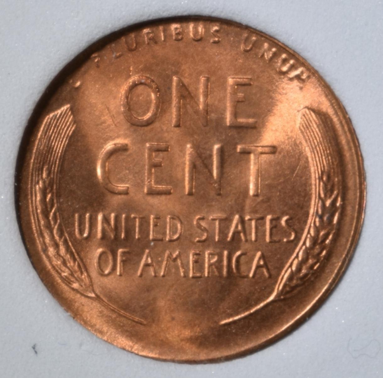 1946-S LINCOLN CENT, PNA SUPERB GEM BU RED