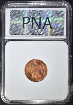 1946-S LINCOLN CENT, PNA SUPERB GEM BU RED