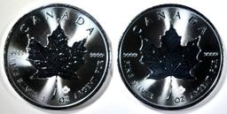 2-2020 BU CANADA MAPLE LEAF COINS