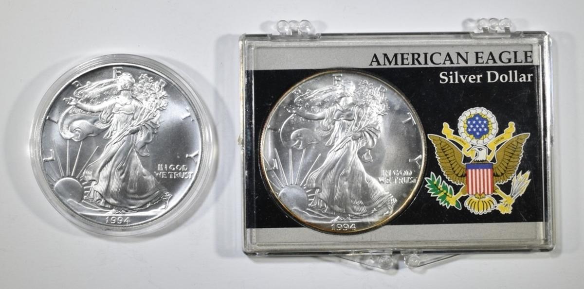 2-1994 BU AMERICAN SILVER EAGLES