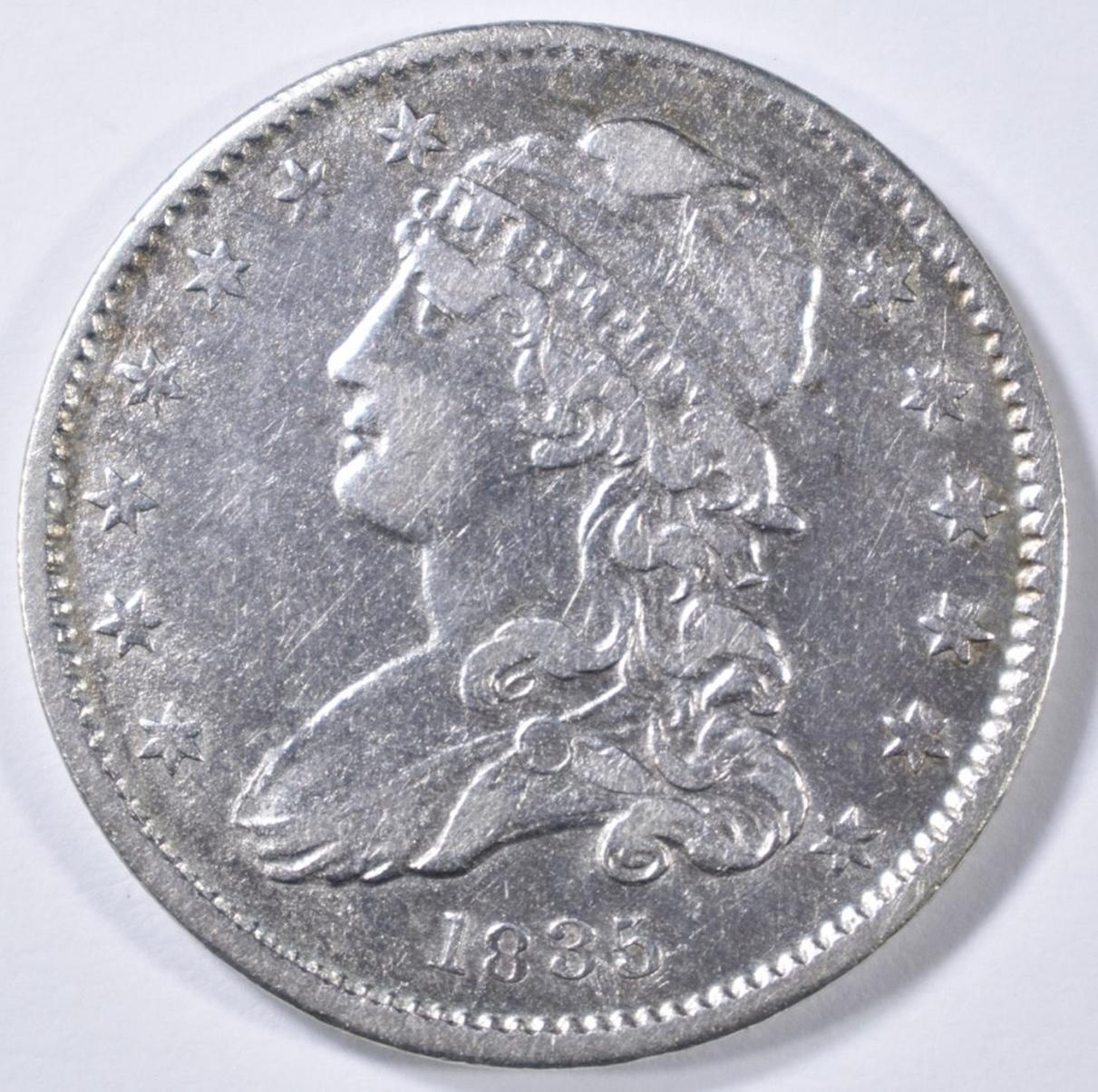 1835 BUST QUARTER XF