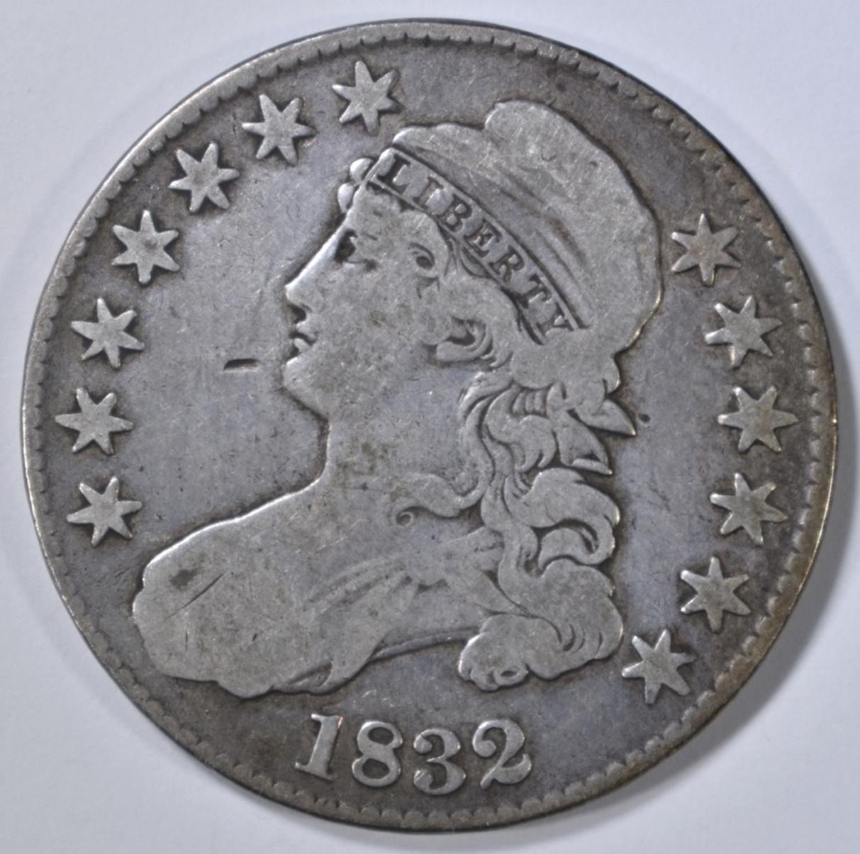 1832 BUST HALF DOLLAR FINE