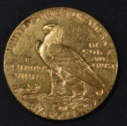 1928 $2.5 GOLD INDIAN AU/BU