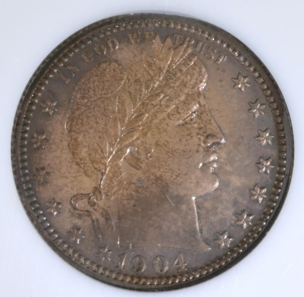 1904 BARBER QUARTER, PCI GEM PROOF