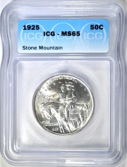 1925 STONE MOUNTAIN COMMEM HALF ICG MS-65