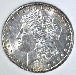 1894-S MORGAN DOLLAR, OBCS CH BU